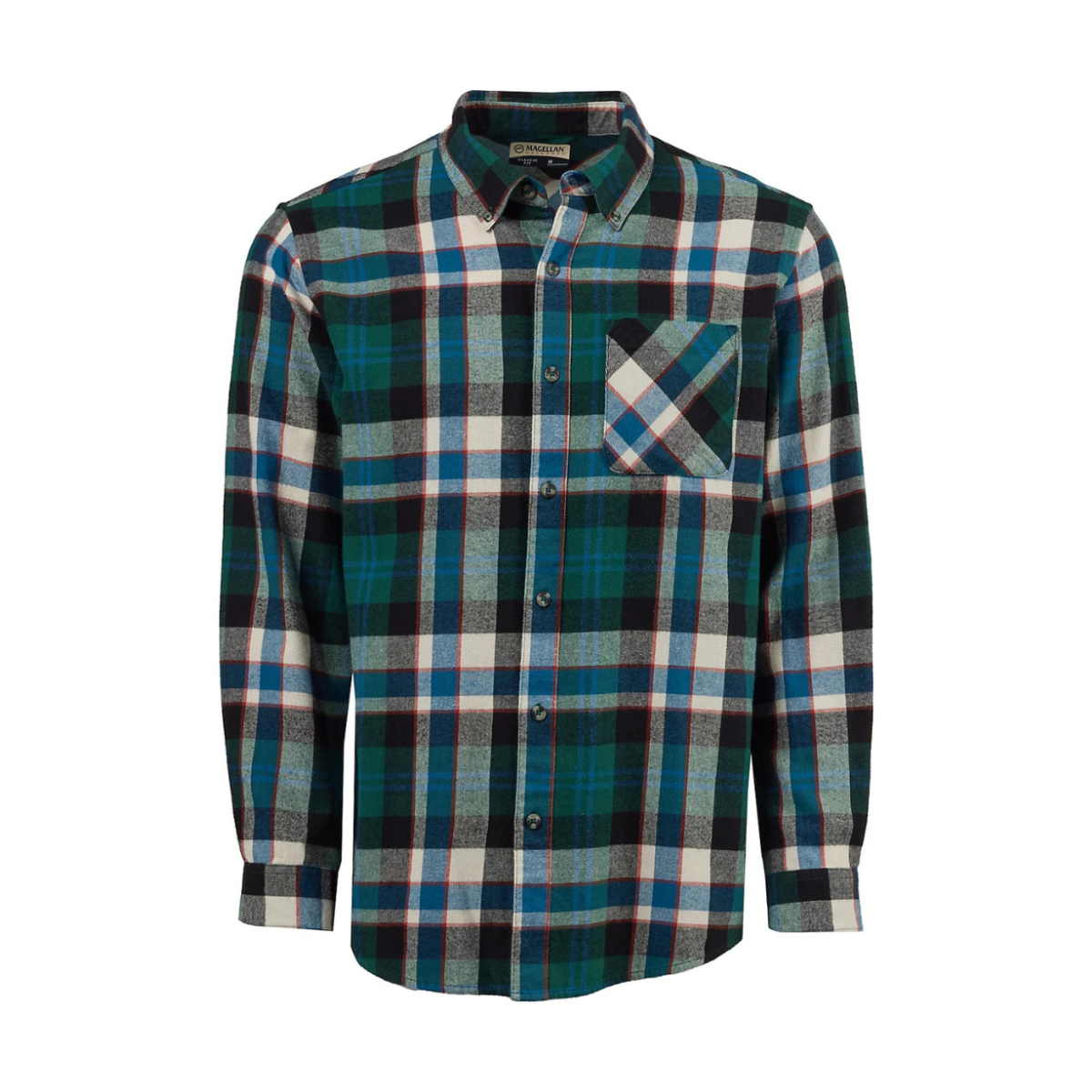 Camisa Magellan De Franela 100% Original Manga Larga Hombre