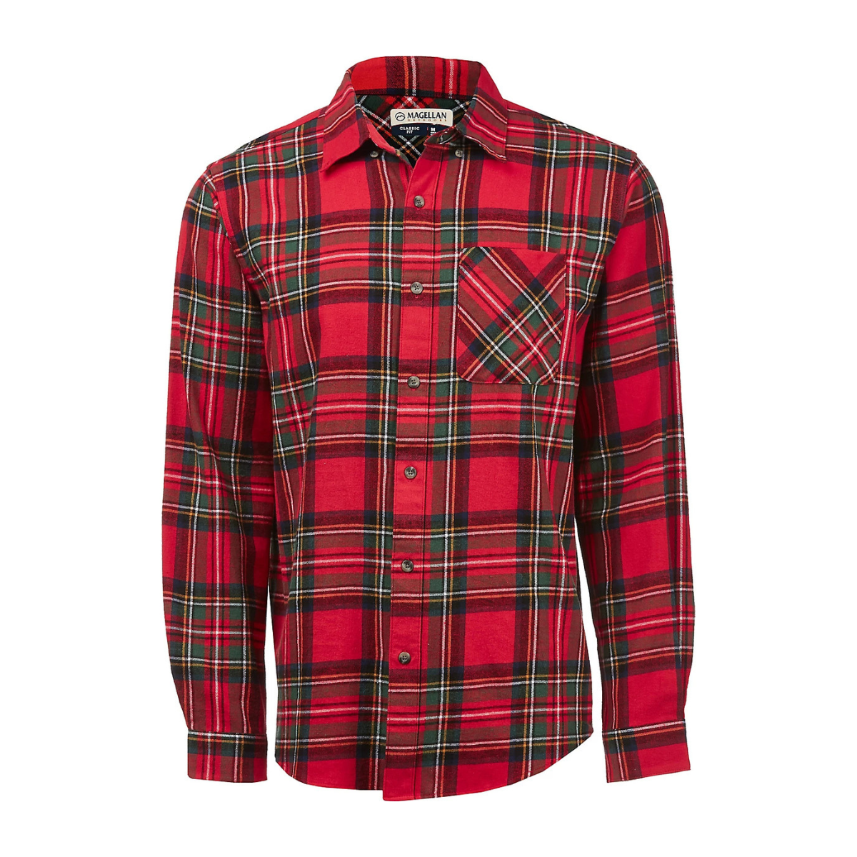 Camisa Magellan De Franela 100% Original Manga Larga Hombre