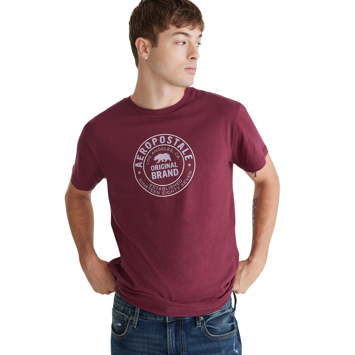 Playera Aeropostale 100% Original Estampada Hombre