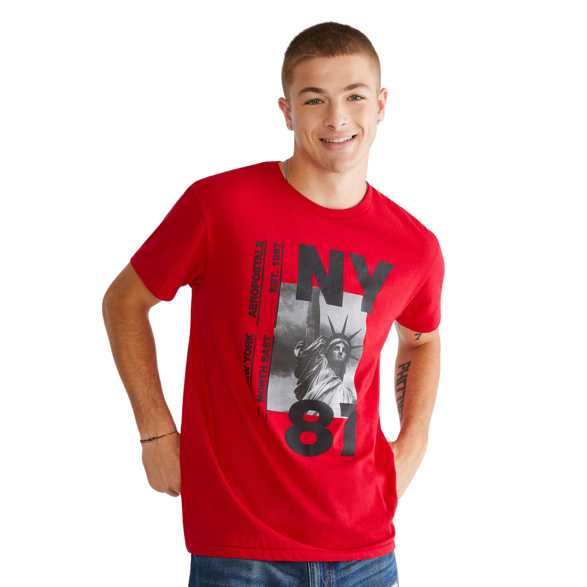 Playera Aeropostale 100% Original Estampada Hombre