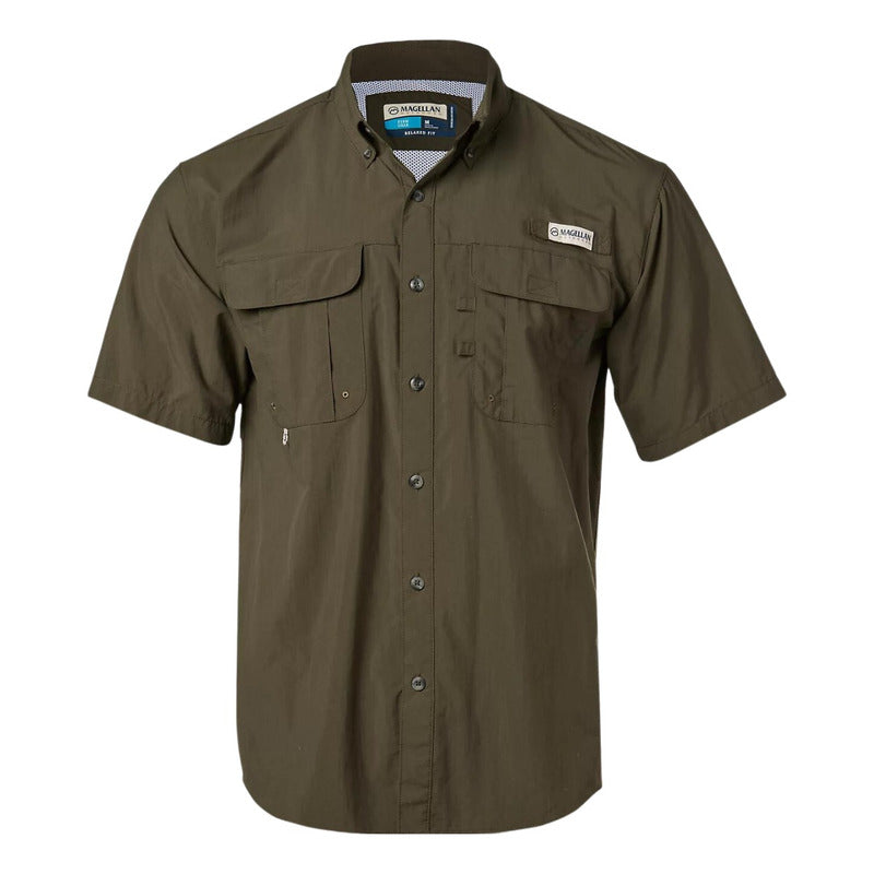 Camisa Magellan Laguna Madre Tallas Extras UPF 30 Manga Corta Hombre