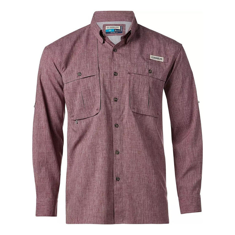 Camisa Magellan Aransas Pass Heather UPF 30 Manga Larga Hombre