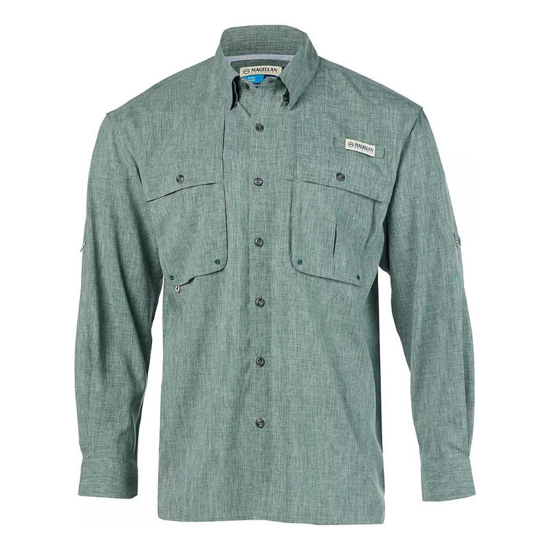 Camisa Magellan Aransas Pass Heather UPF 30 Manga Larga Hombre