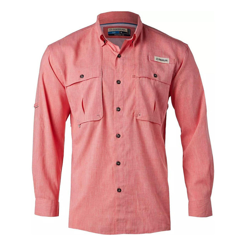 Camisa Magellan Aransas Pass Heather UPF 30 Manga Larga Hombre