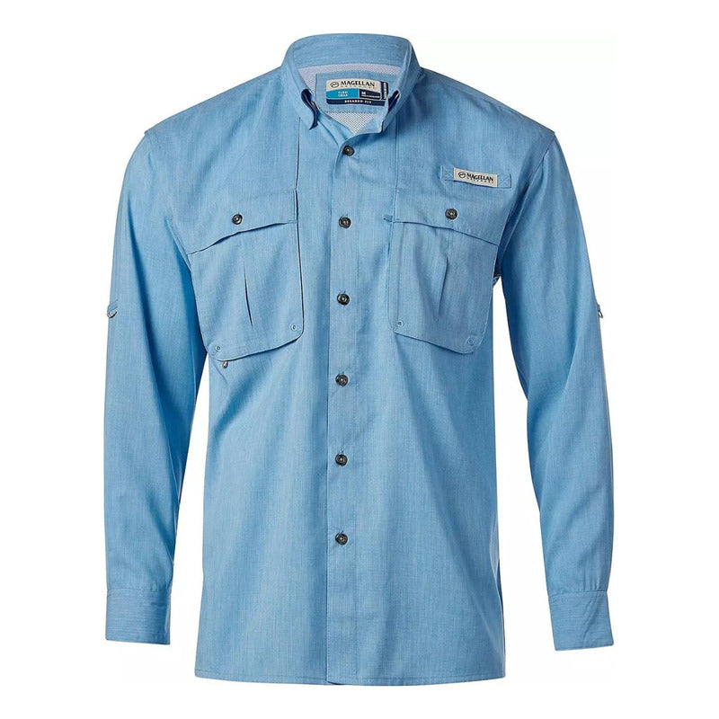 Camisa Magellan Aransas Pass Heather UPF 30 Manga Larga Hombre
