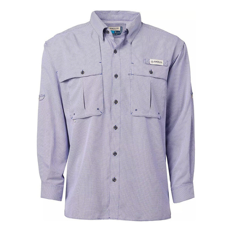 Camisa Magellan Aransas Pass Mini Check UPF 30 Manga Larga Hombre