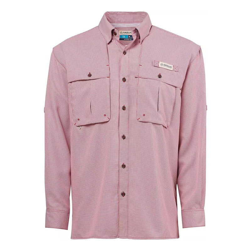 Camisa Magellan Aransas Pass Mini Check UPF 30 Manga Larga Hombre
