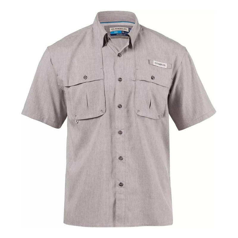 Camisa Magellan Aransas Pass Heather UPF 30 Manga Corta Hombre