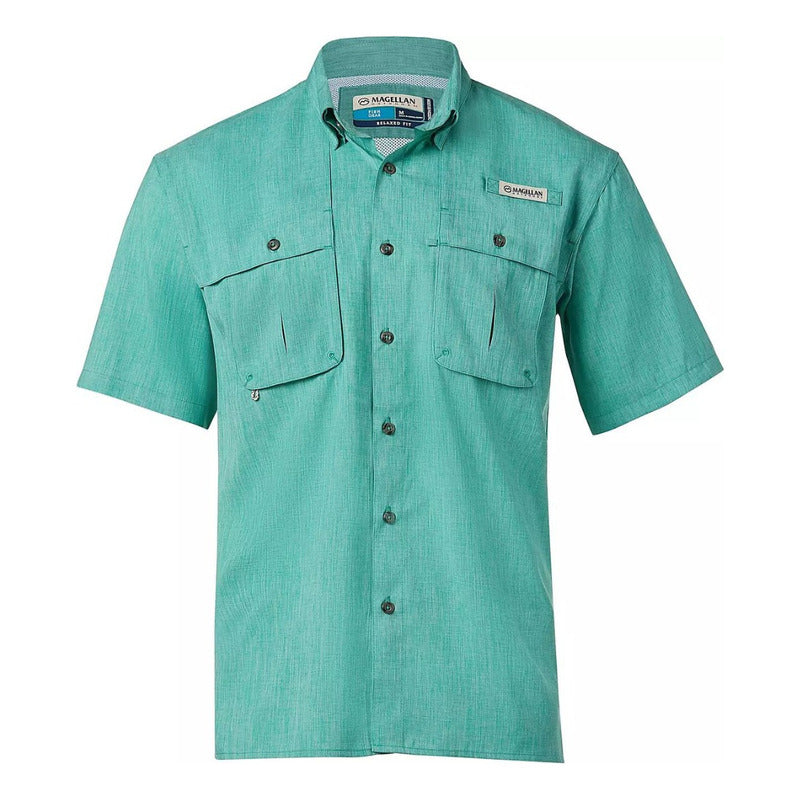 Camisa Magellan Aransas Pass Heather UPF 30 Manga Corta Hombre
