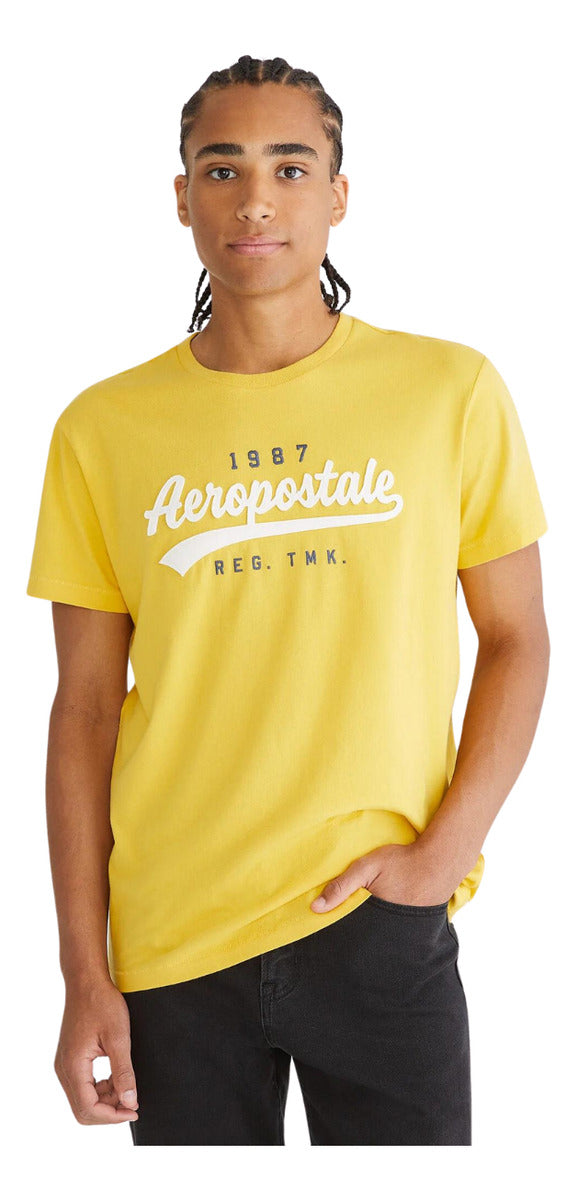 Playera Bordada Aeropostale Hombre 100% Original