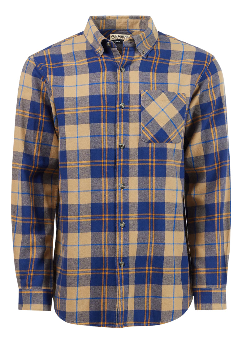 Camisa Magellan De Franela 100% Original Manga Larga Hombre