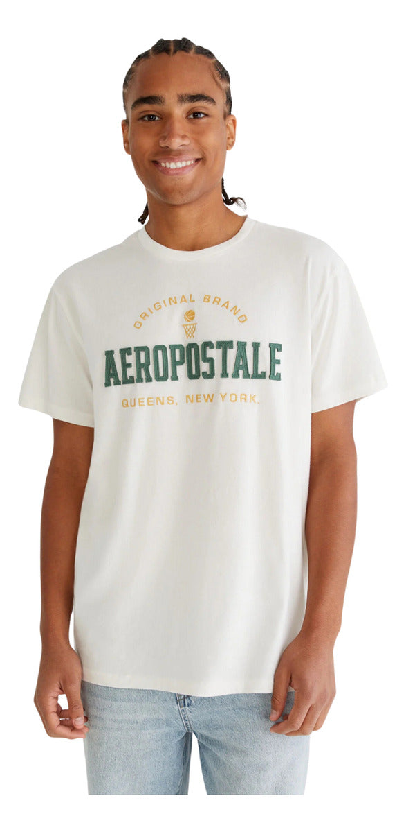 Playera Bordada Aeropostale Hombre 100% Original