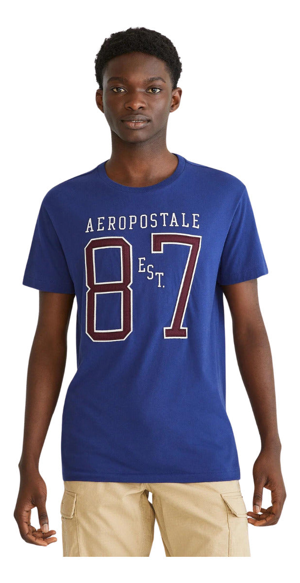 Playera Bordada Aeropostale Hombre 100% Original