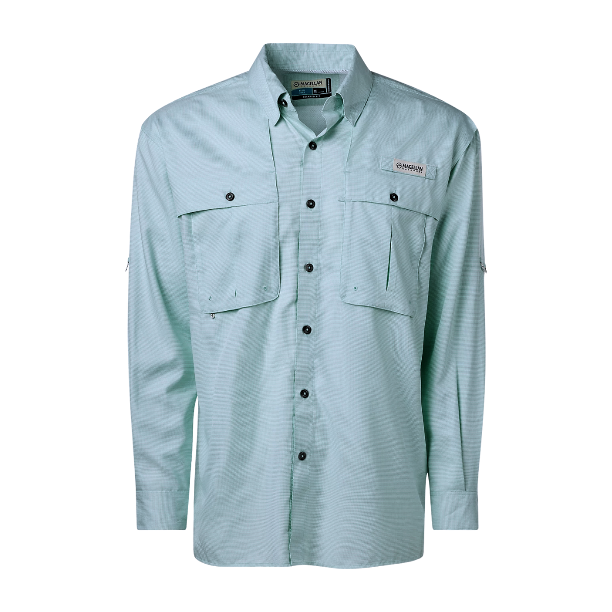 Camisa Magellan Aransas Pass Mini Check UPF 30 Manga Larga Hombre