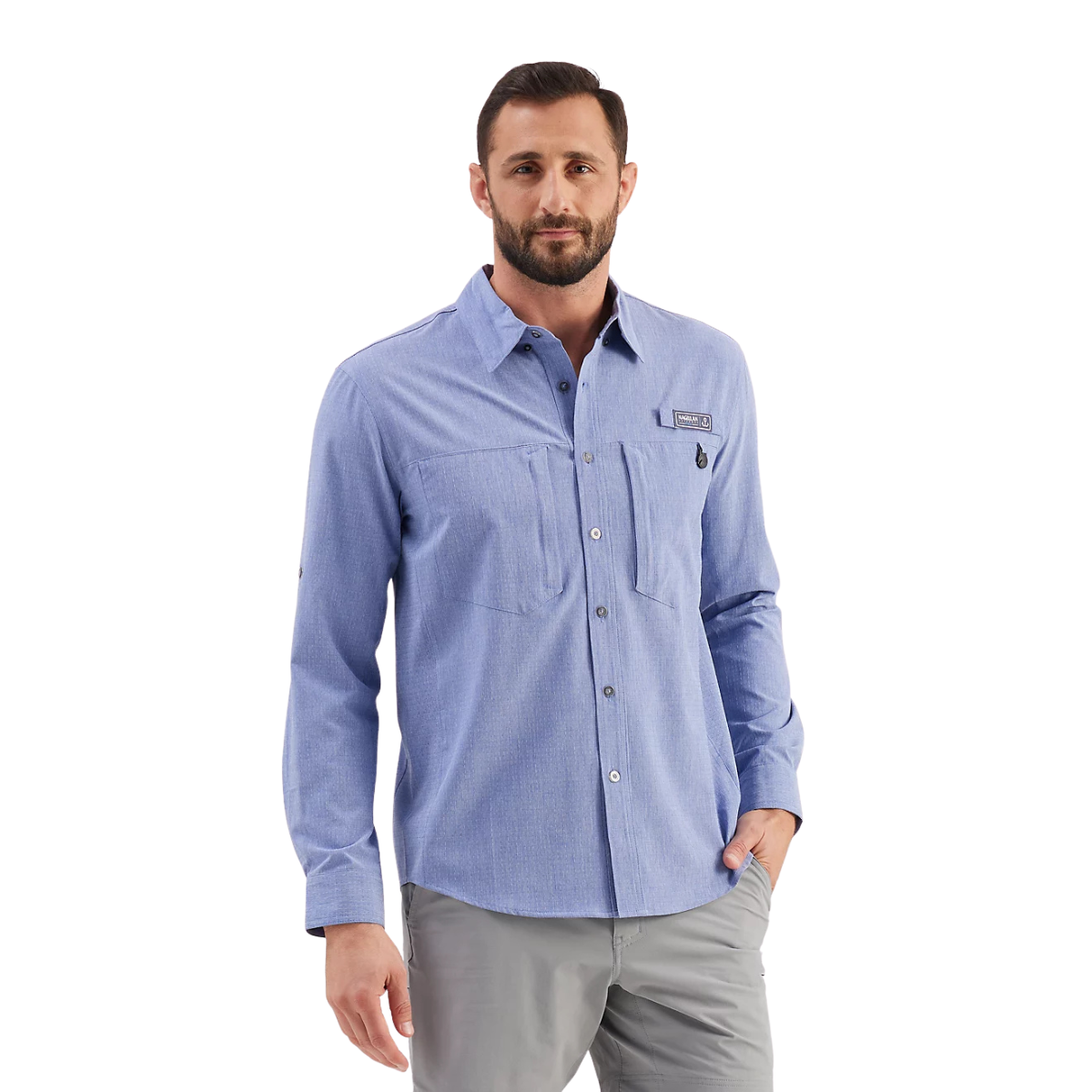 Camisa Magellan Pro Fit UPF 50 Manga Larga Hombre