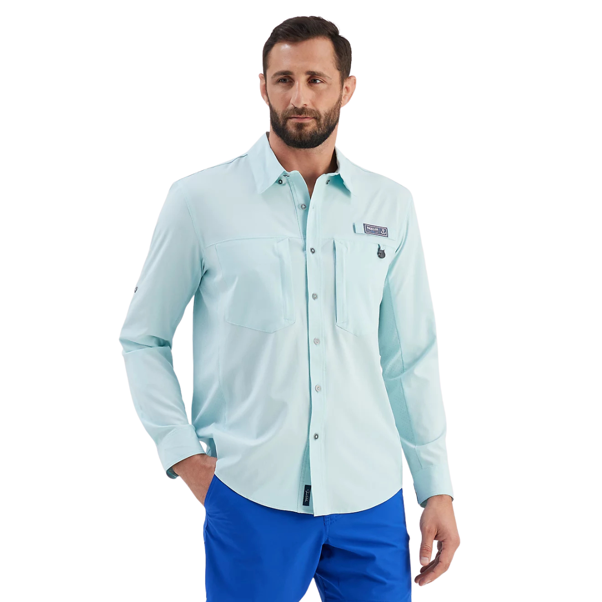 Camisa Magellan Pro Fit UPF 50 Manga Larga Hombre