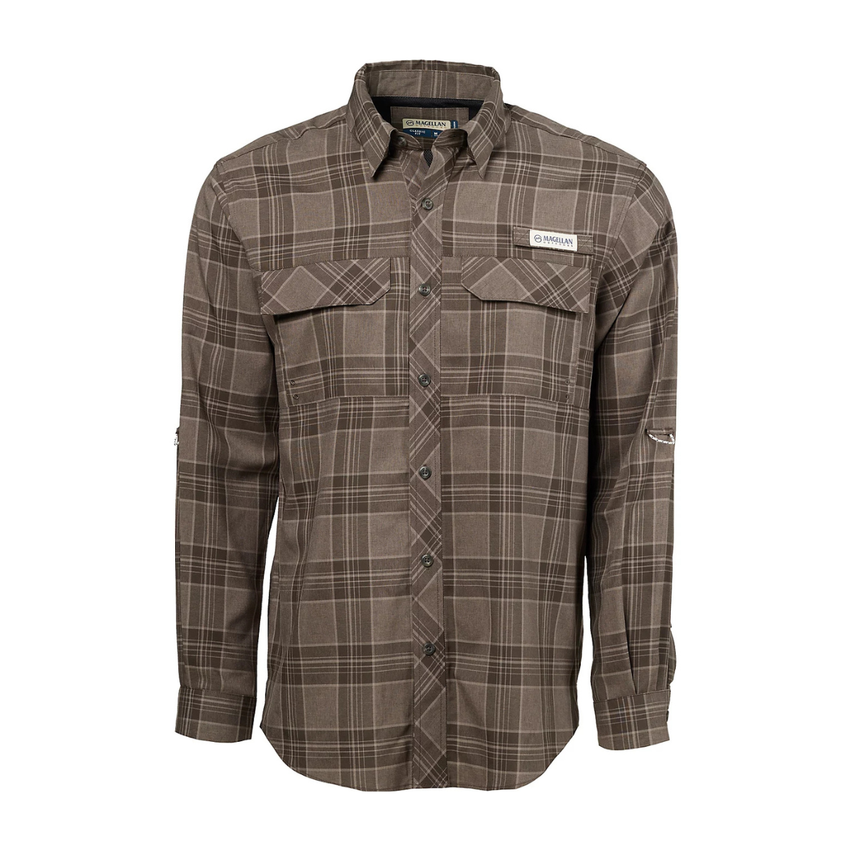 Camisa Magellan Barton Creek Plaid 100% Original Manga Larga Hombre