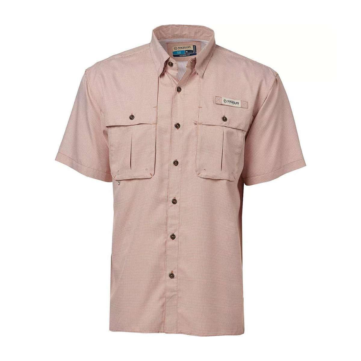 Camisa Magellan Aransas Pass Mini Check UPF 30 Manga Corta Hombre