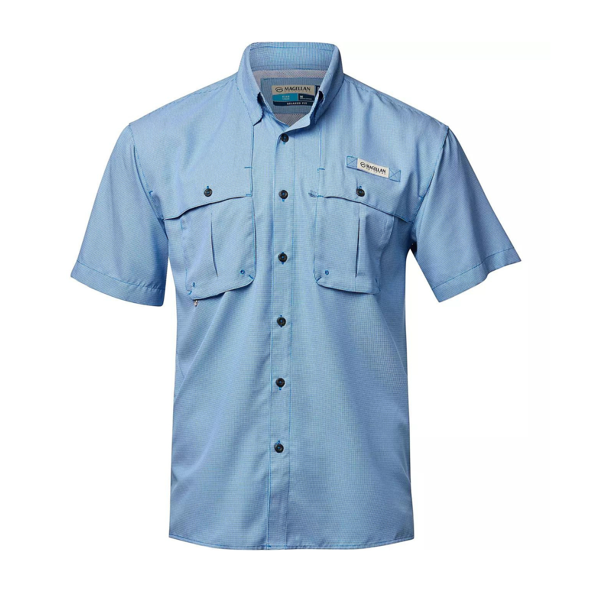 Camisa Magellan Aransas Pass Mini Check UPF 30 Manga Corta Hombre