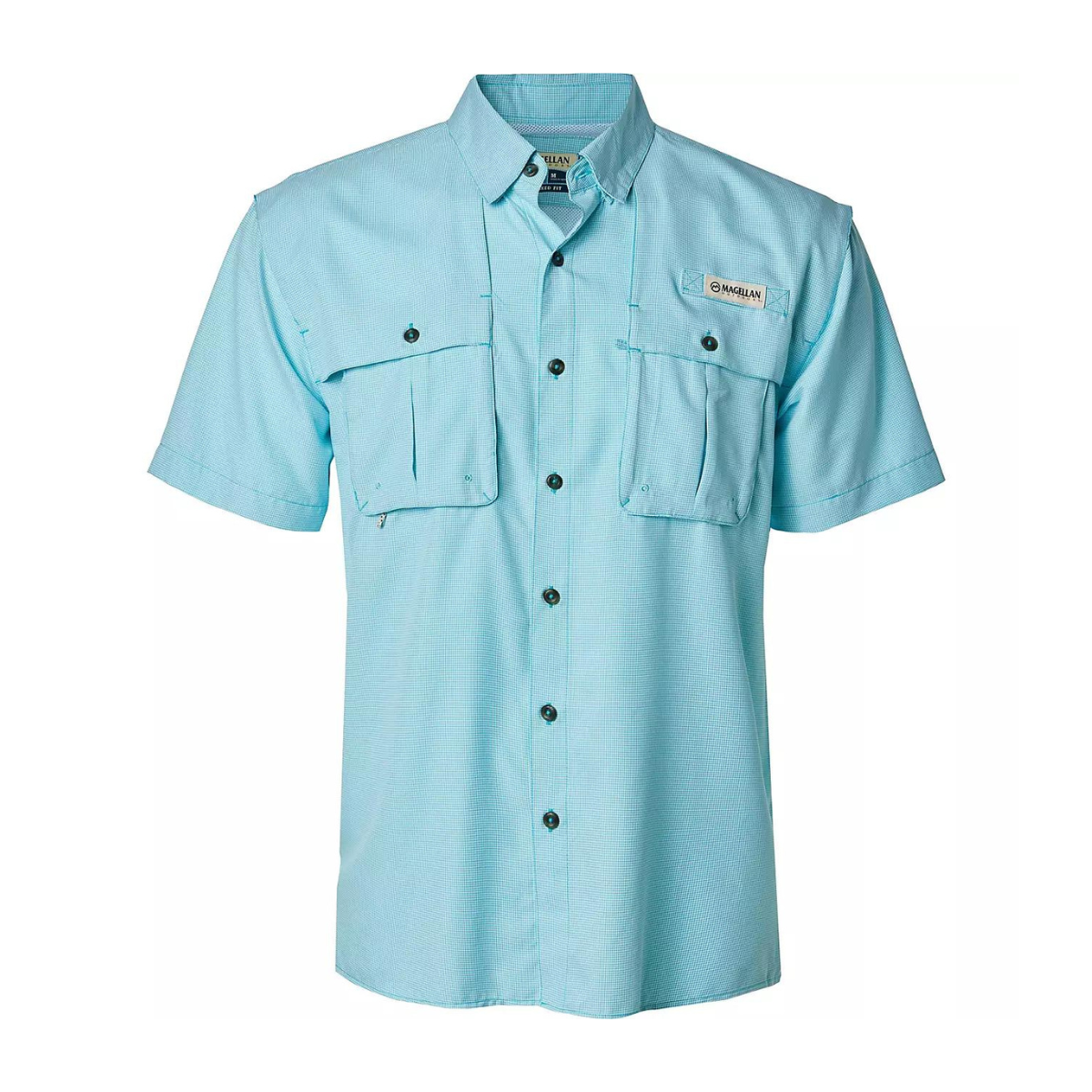 Camisa Magellan Aransas Pass Mini Check UPF 30 Manga Corta Hombre
