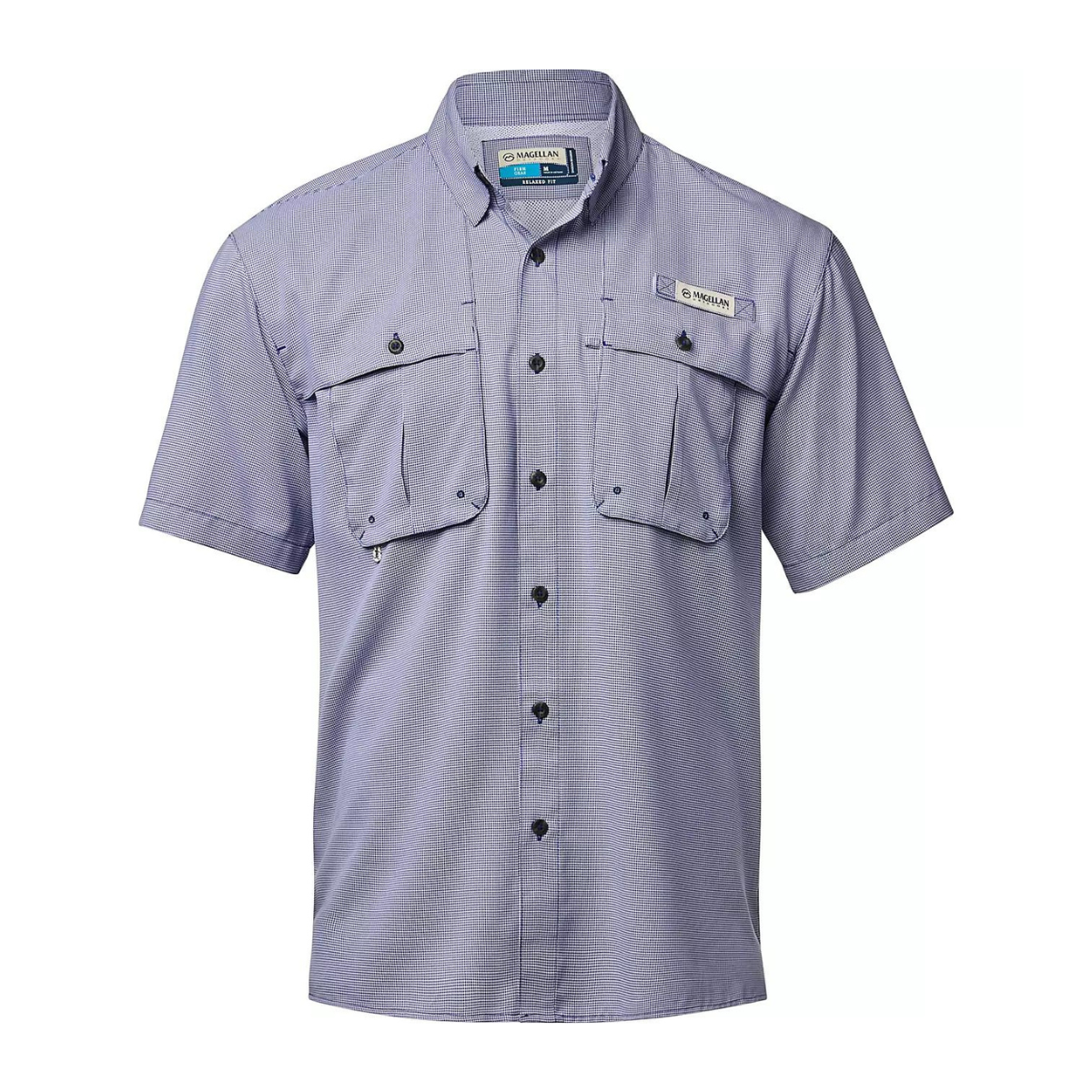 Camisa Magellan Aransas Pass Mini Check UPF 30 Manga Corta Hombre