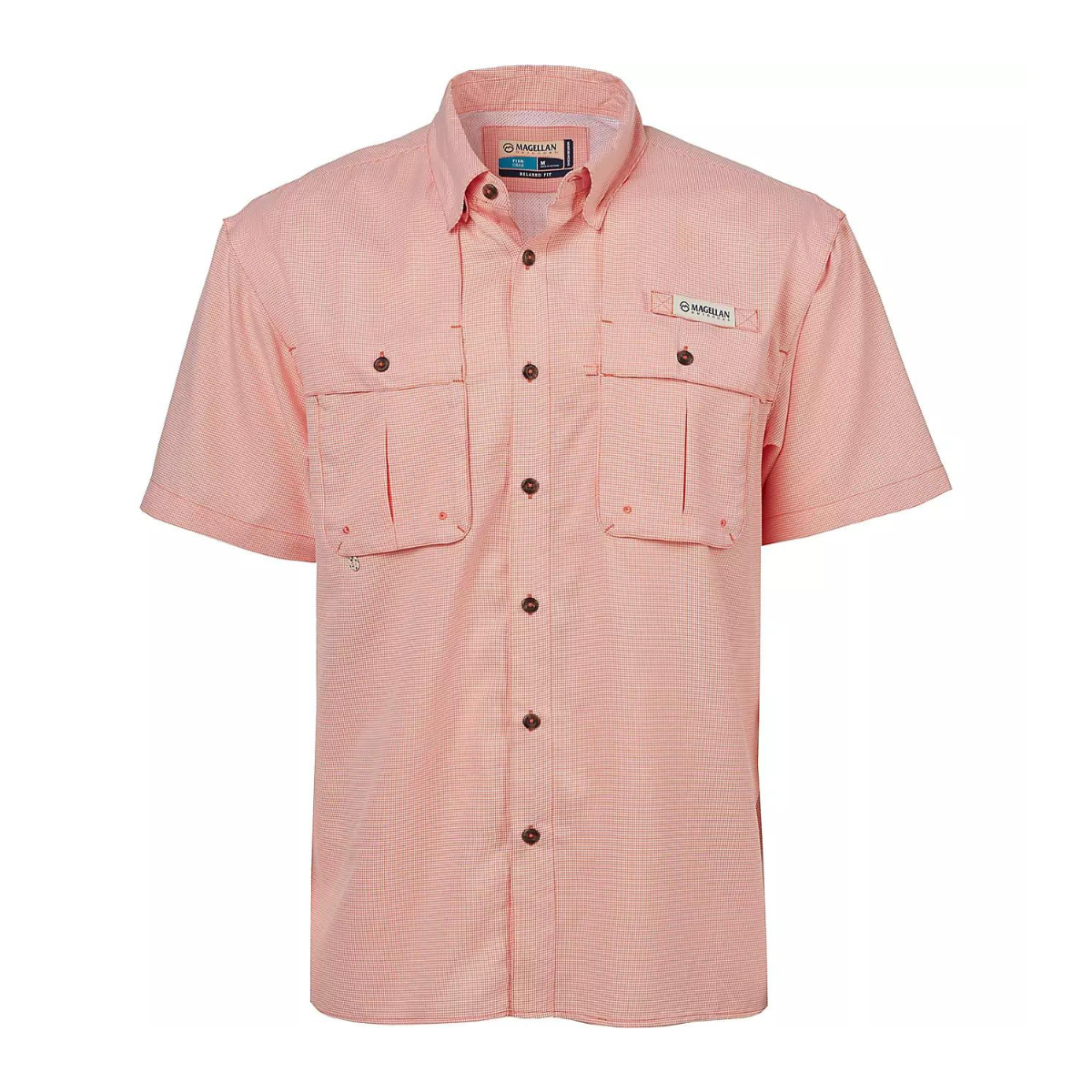 Camisa Magellan Aransas Pass Mini Check UPF 30 Manga Corta Hombre