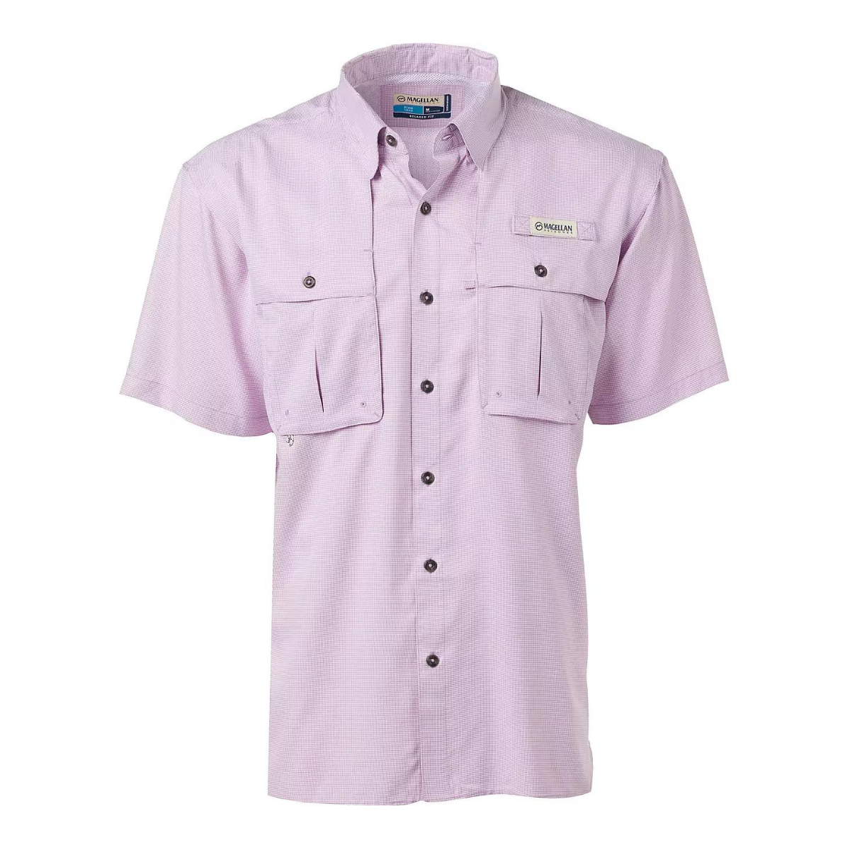 Camisa Magellan Aransas Pass Mini Check UPF 30 Manga Corta Hombre
