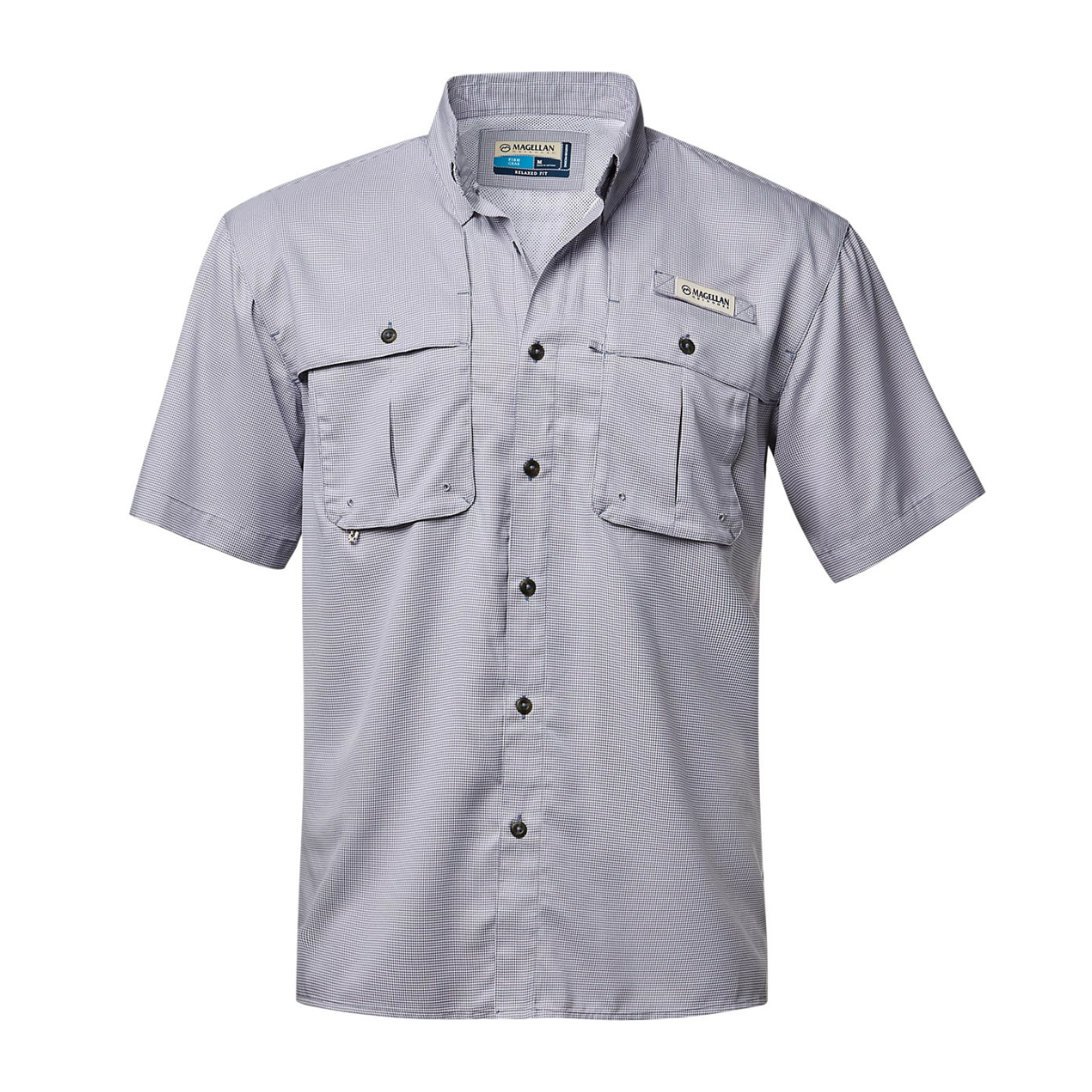 Camisa Magellan Aransas Pass Mini Check UPF 30 Manga Corta Hombre