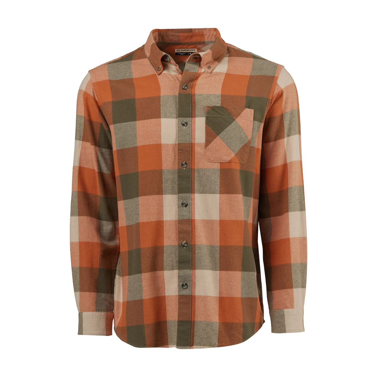 Camisa Magellan De Franela 100% Original Manga Larga Hombre