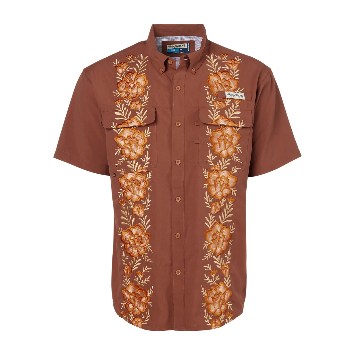 Camisa Magellan Talavera Y Flores UPF 25 Manga Corta Hombre