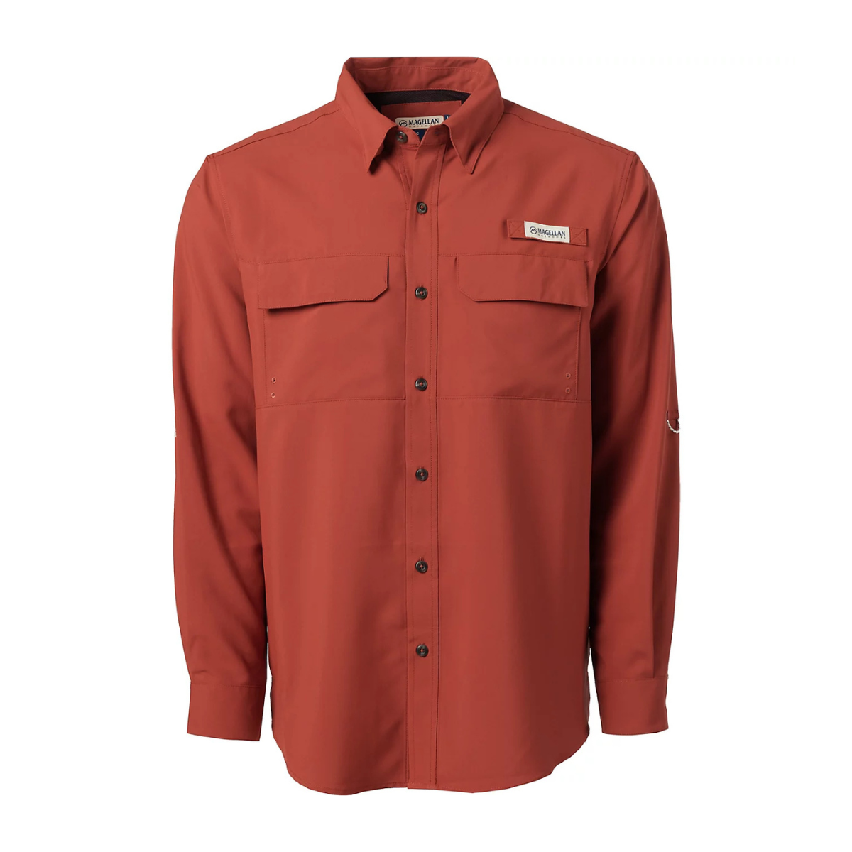 Camisa Magellan Barton Creek Solid Upf30+ Manga Larga Hombre