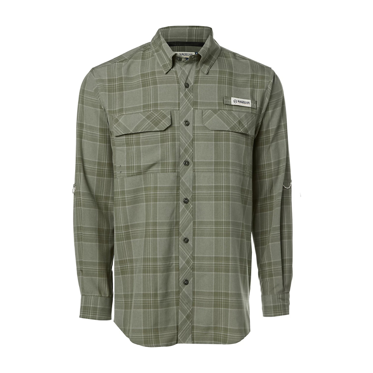 Camisa Magellan Barton Creek Plaid 100% Original Manga Larga Hombre