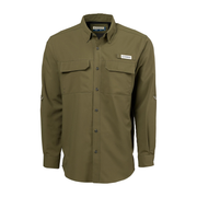 Camisa Magellan Barton Creek Solid Upf30+ Manga Larga Hombre