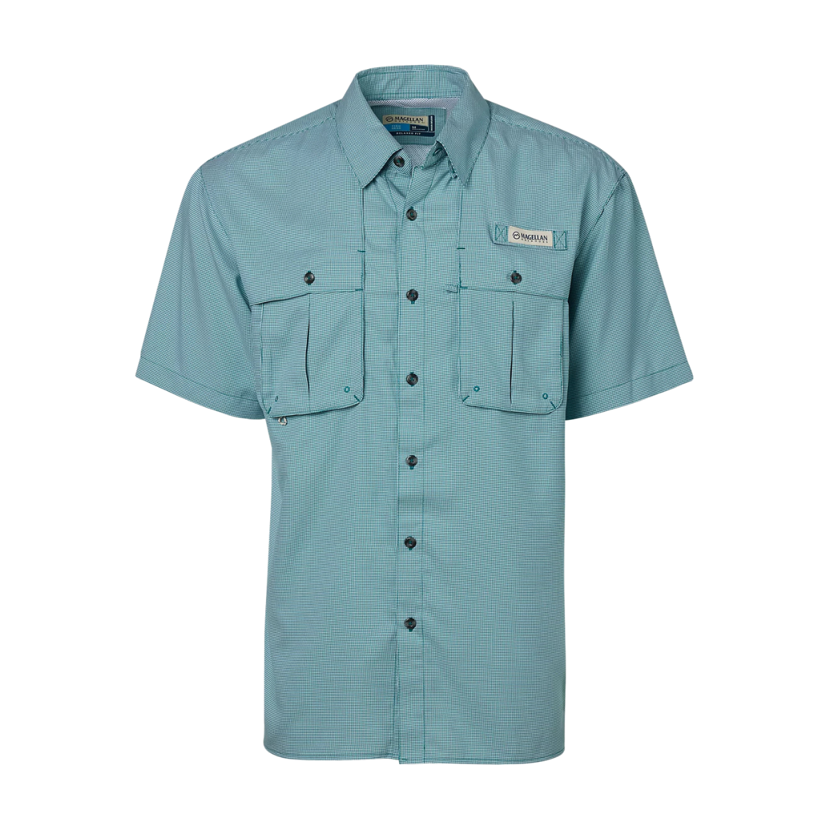 Camisa Magellan Aransas Pass Mini Check UPF 30 Manga Corta Hombre