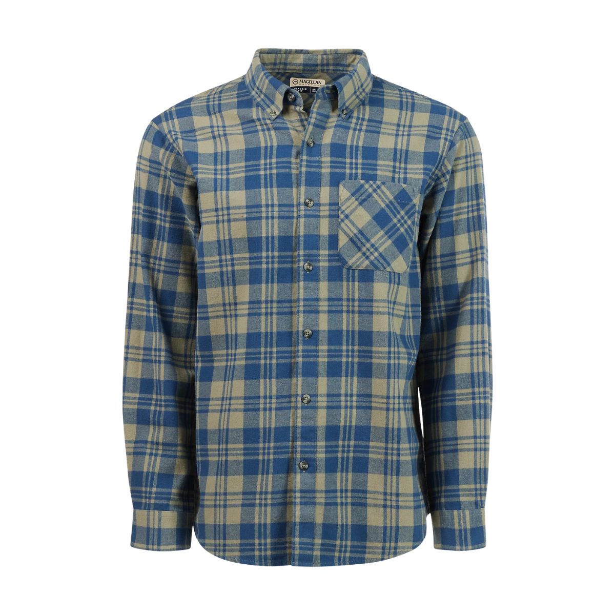 Camisa Magellan De Franela 100% Original Manga Larga Hombre