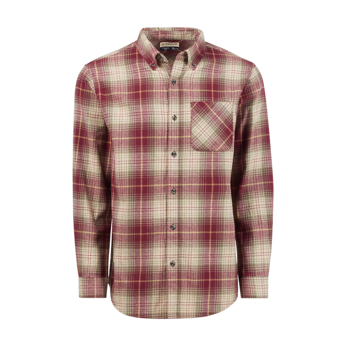 Camisa Magellan De Franela 100% Original Manga Larga Hombre