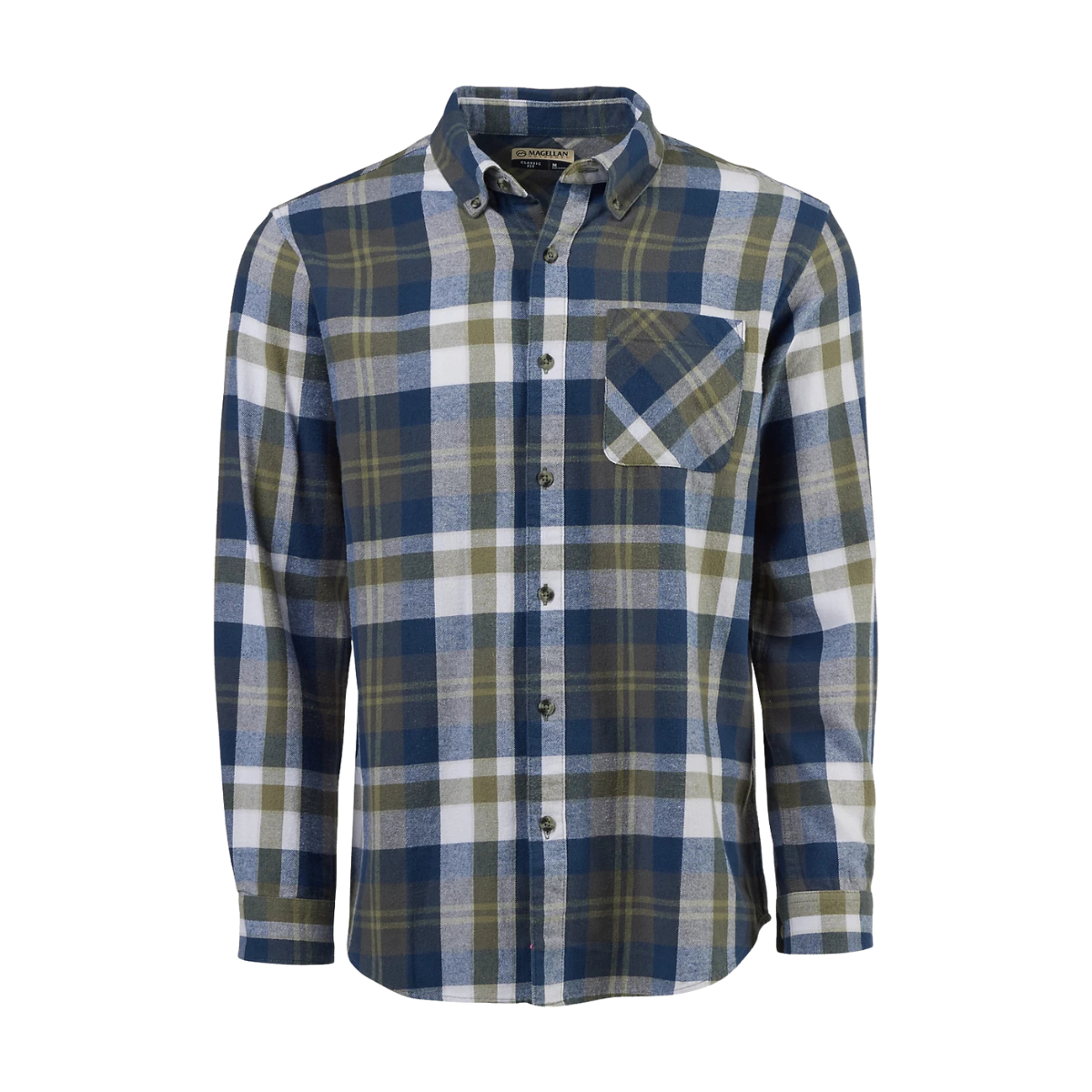Camisa Magellan De Franela 100% Original Manga Larga Hombre