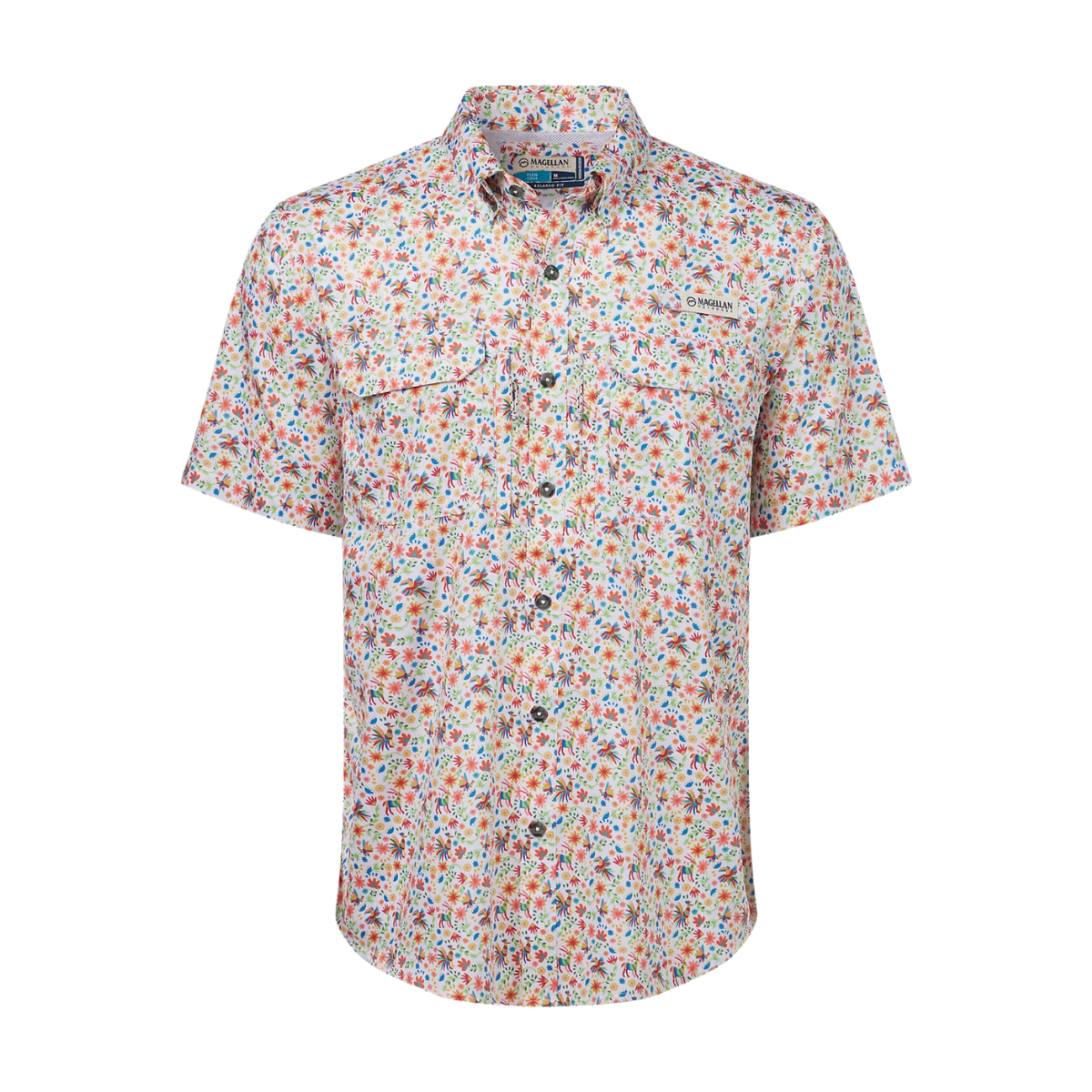 Camisa Magellan México Print UPF 25 Manga Corta Hombre