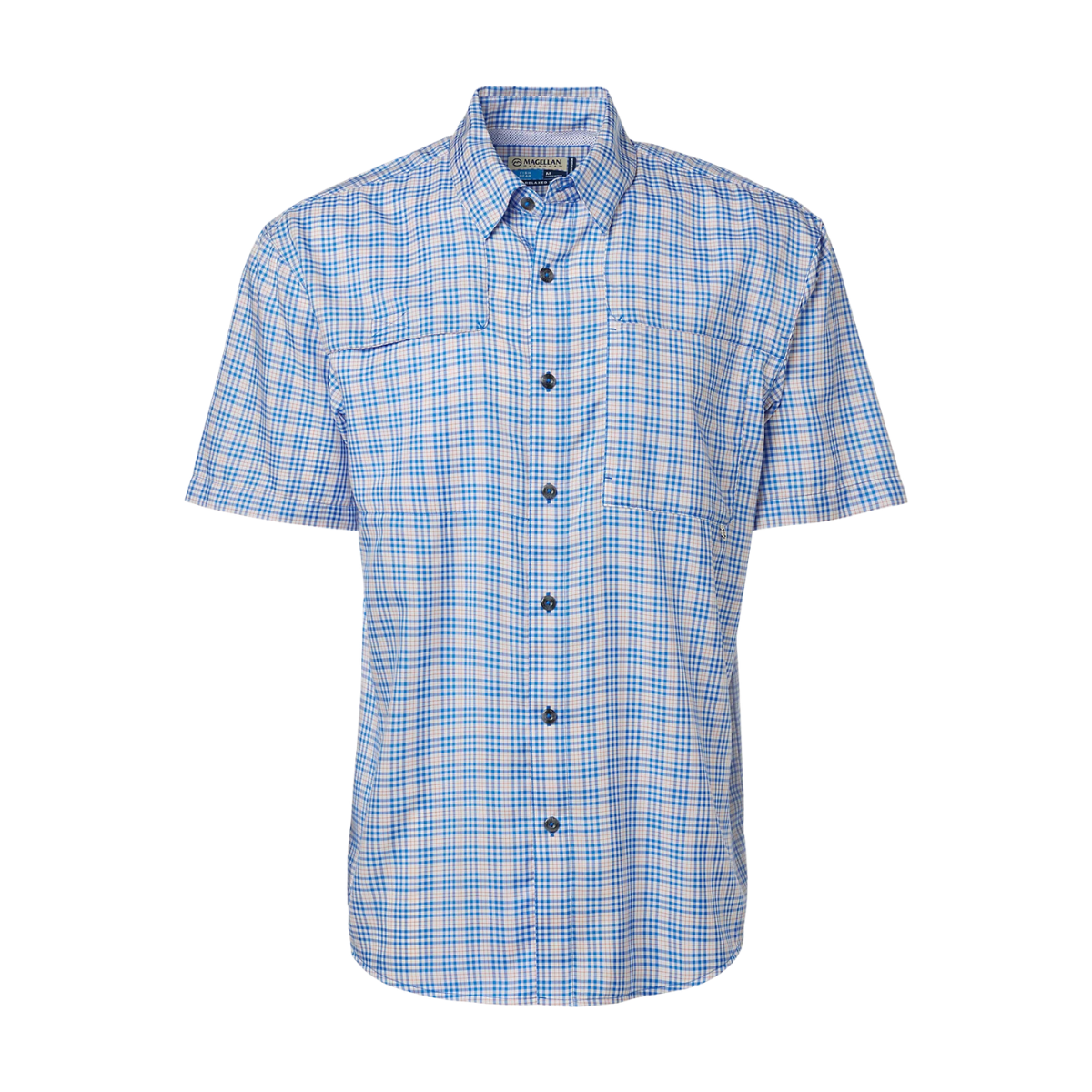 Camisa Magellan Aransas Pass Plaid UPF 50 Manga Corta