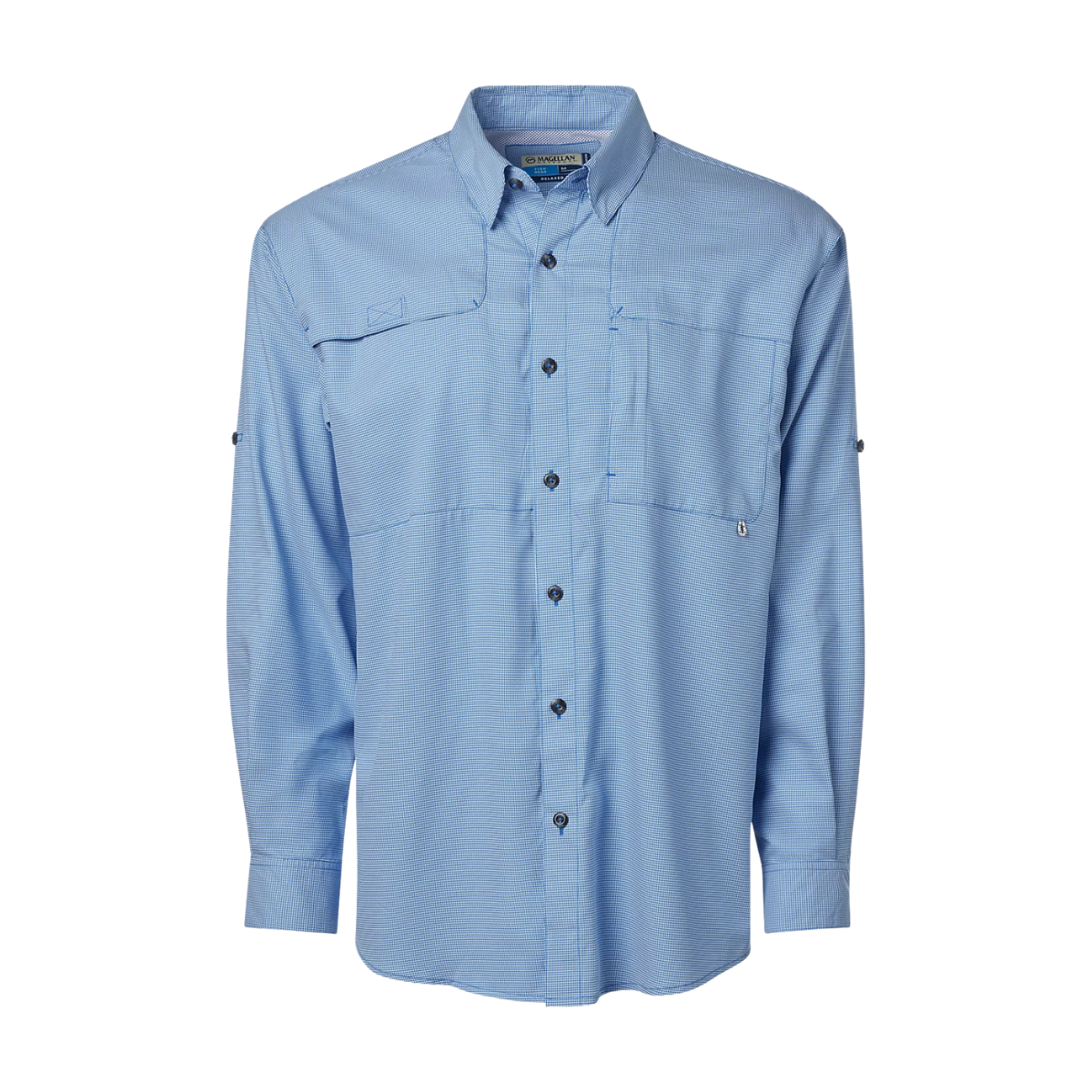 Camisa Magellan Aransas Pass Mini Check UPF 30 Hombre Manga Larga