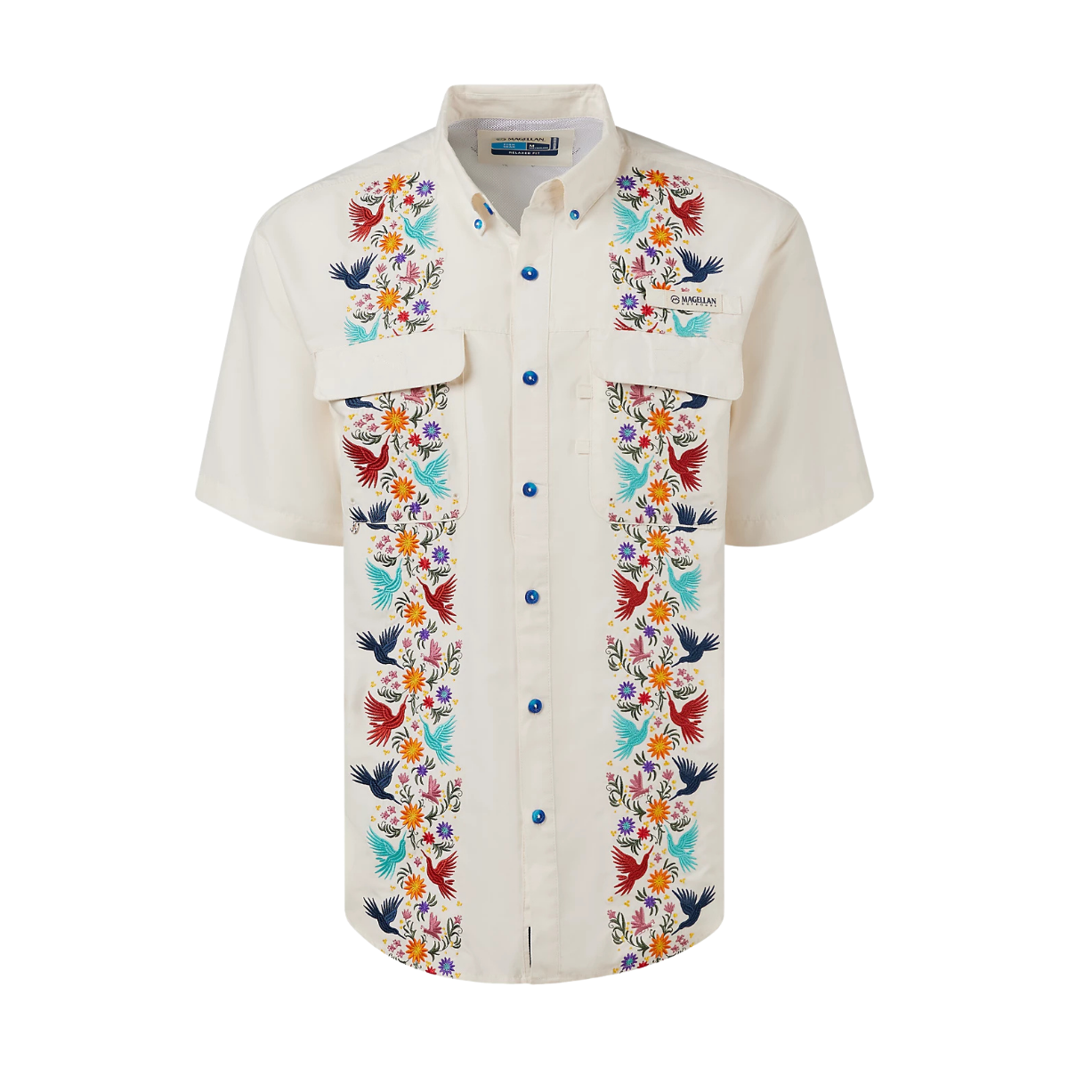 Camisa Magellan Talavera Y Flores UPF 25 Hombre Manga Corta