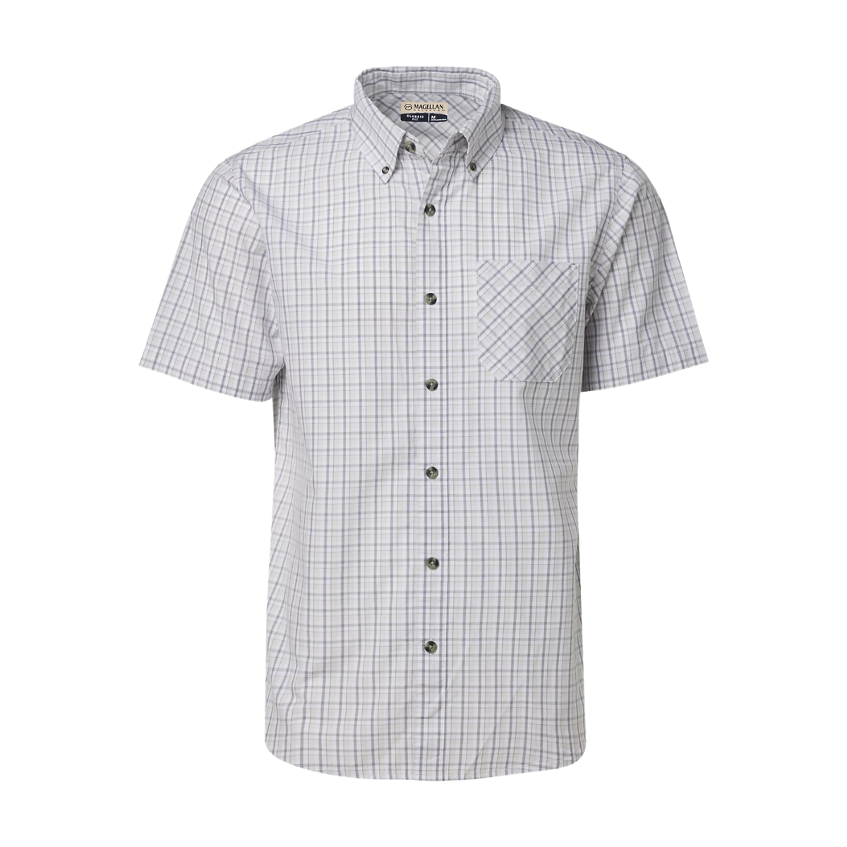 Camisa Magellan Summerville Plaid Manga Corta Hombre