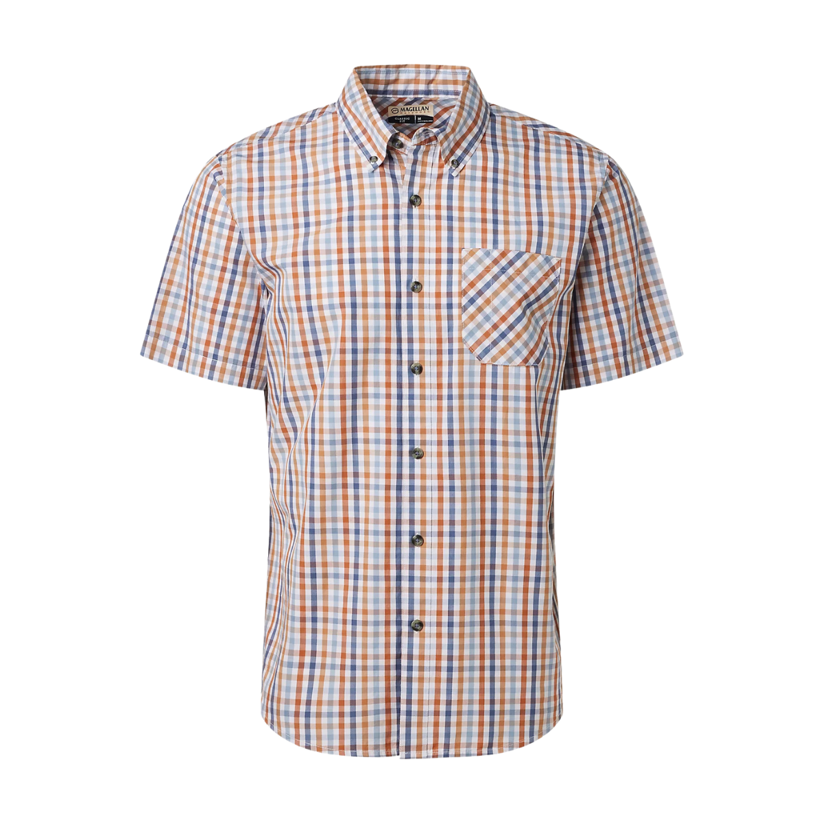 Camisa Magellan Summerville Plaid Manga Corta Hombre