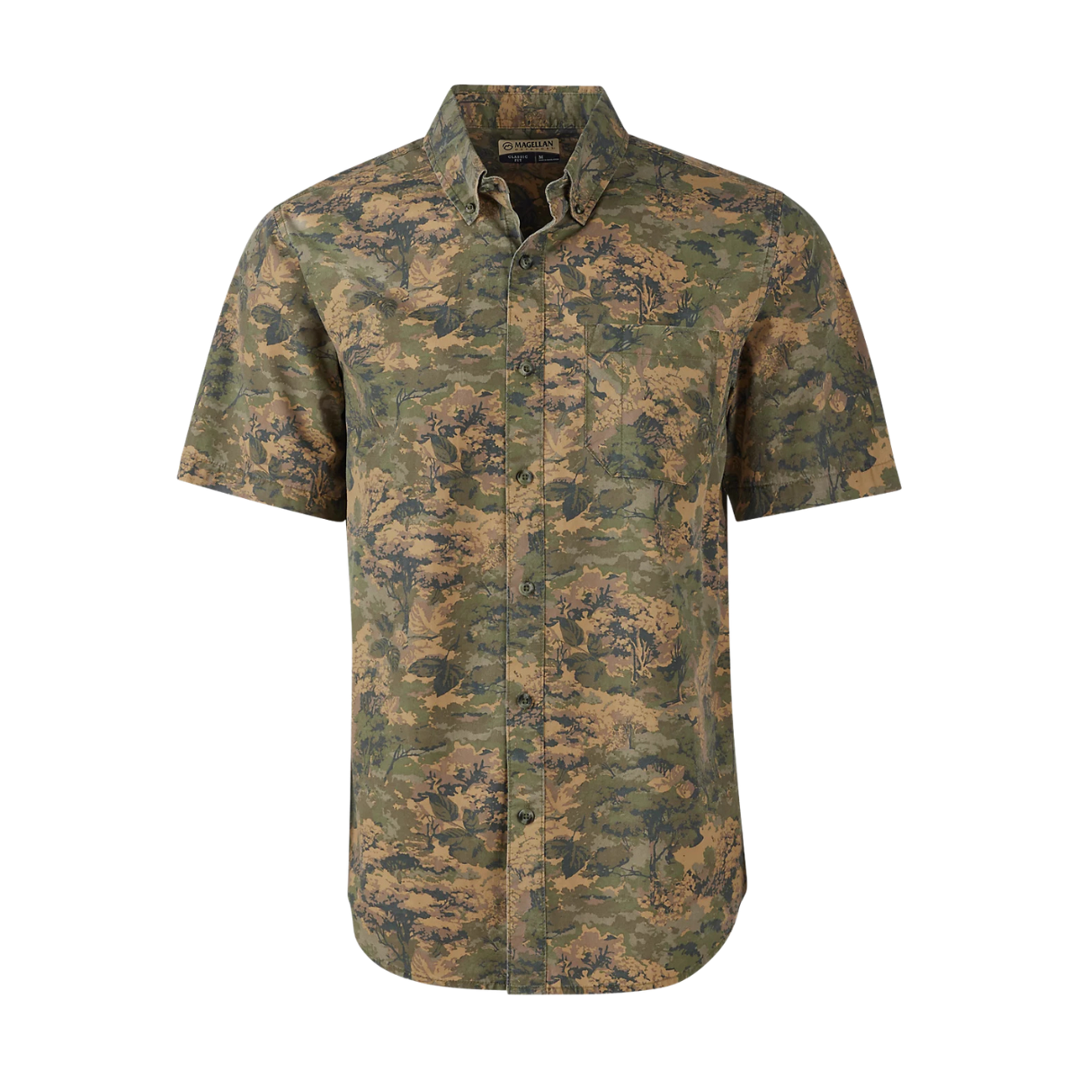 Camisa Magellan Summerville Print Manga Corta Hombre